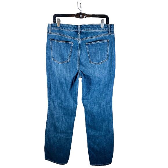 Talbots Women's 12 Medium Dark Blue Wash Barely Boot Jeans Closet Essential - Picture 2 of 11